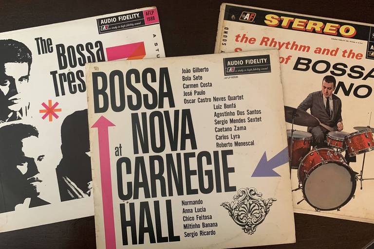 LPs de 1962 da Audio Fidelity, com o Bossa Três, o baterista Milton Banana e de faixas ao vivo do concerto no Carnegie Hall