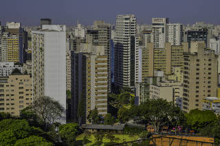Vista aérea da cidade de São Paulo (SP)