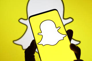 FILE PHOTO: Illustration shows Snapchat logo