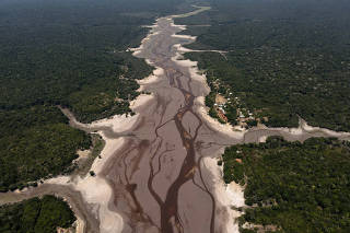 FILE PHOTO: River affected by the drought in Iranduba near Manaus