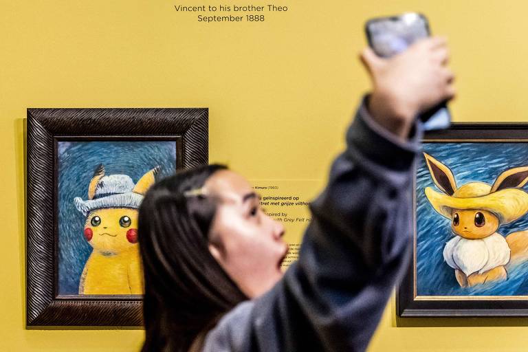 Museu Van Gogh coloca Pokémons em quadros para aproximar crianças do pintor