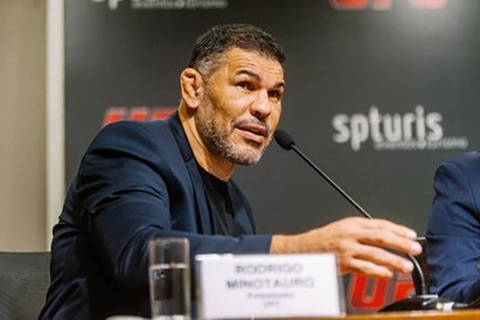 O ex-lutador Rodrigo Minotauro, que hoje é embaixador do UFC, diz que 11 mil pessoas no Ibirapuera, durante uma luta, fazem mais barulho do que 80 mil em Tóquio