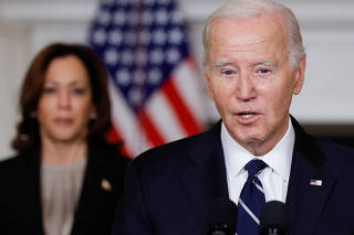 U.S. President Biden makes remarks on the situation in Israel following Hamas' deadly attacks, in Washington