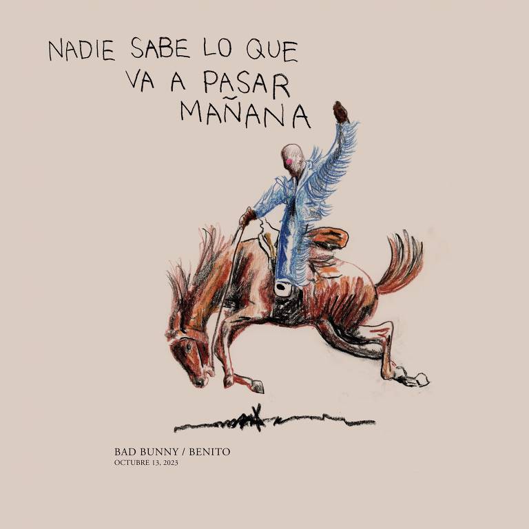 Capa do álbum 'Nadie Sabe lo que Va a Pasar Mañana', de Bad Bunny