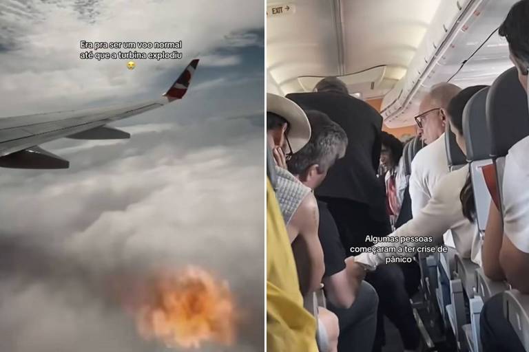 Turbina de avião da Gol explode durante voo da ponte aérea Rio-São Paulo; veja