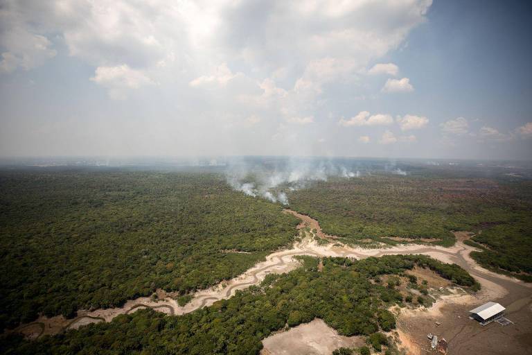 Focos de incêndio perto de Manaus