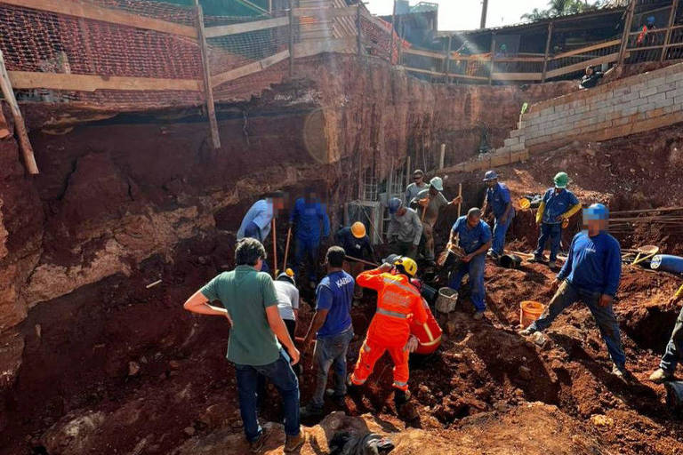Quatro operários morrem soterrados em obra em Belo Horizonte