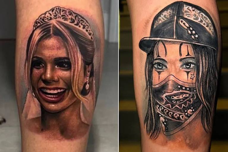 MC Guimê cobre a tatuagem feita para a ex-mulher, Lexa