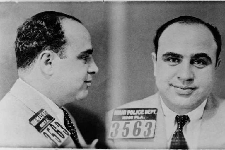 Fotos de Al Capone de quando ele foi preso