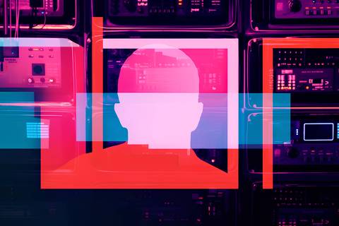 Ilustração para reportagem sobre deepfake