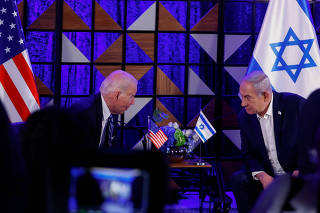 U.S. President Biden visits Israel amid the ongoing conflict between Israel and Hamas