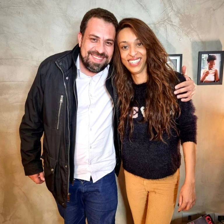 Erika Hilton com Guilherme Boulos