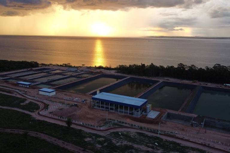 construção da unidade da JBS que produz colágeno, em Presidente Epitácio (SP) Fábrica inaugurada em agosto de 2022
