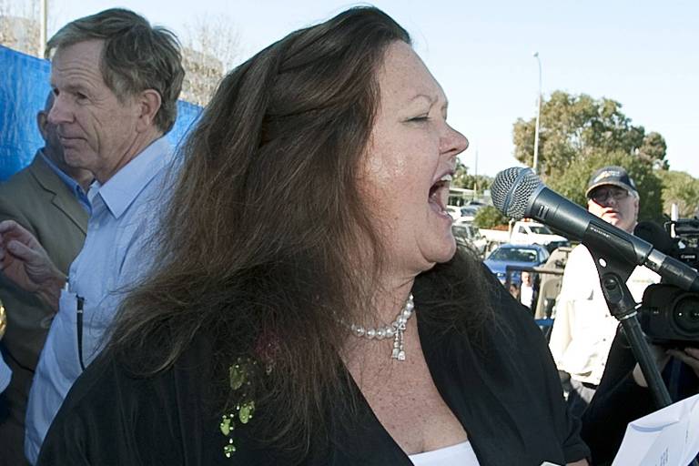 Gina Rinehart discursa contra governo da Austrália em 2010