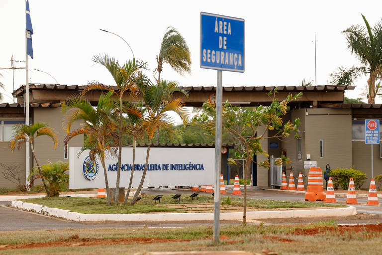 Entrada da Abin (Agência Brasileira de Inteligência), em Brasília 