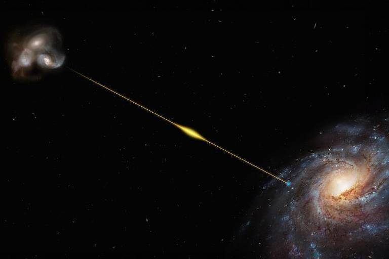 Astrônomos detectam misteriosa explosão energética de 8 bilhões de anos