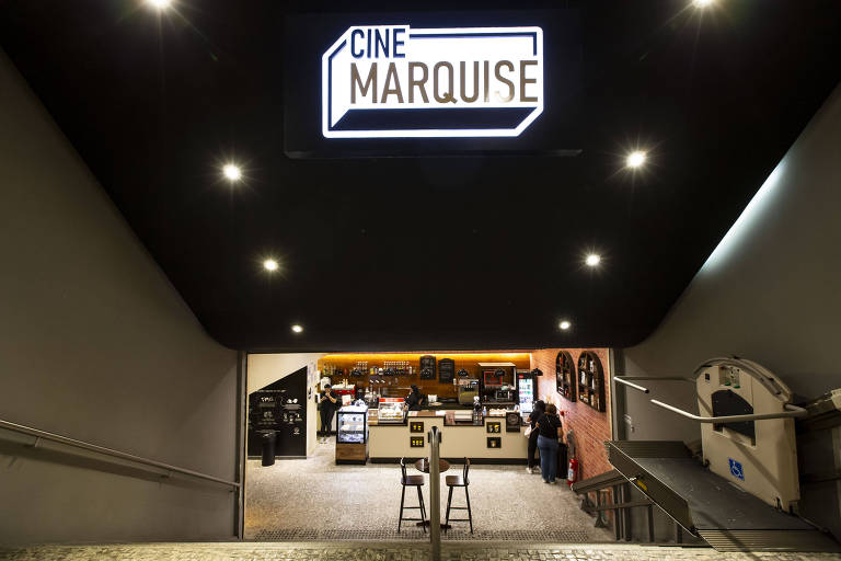 Entrada do Cine Marquise, que em 2023 teve uma de suas salas eleita como o cinema com o melhor som de São Paulo