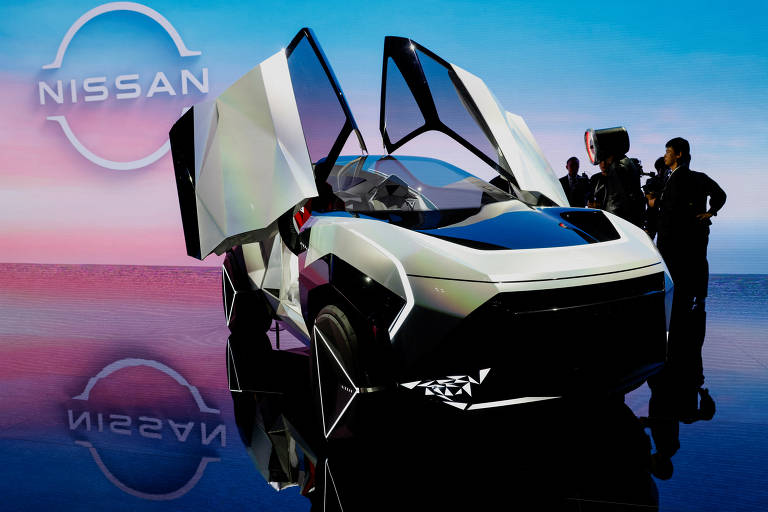 Nissan mostra o Hyper Punk Concept, um dos carros elétricos expostos no Salão do Automóvel de Tóquio