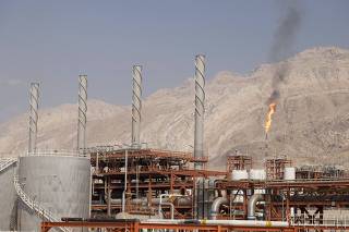 FILE PHOTO: General view shows a unit of South Pars Gas field in Asalouyeh Seaport, north of Persian Gulf