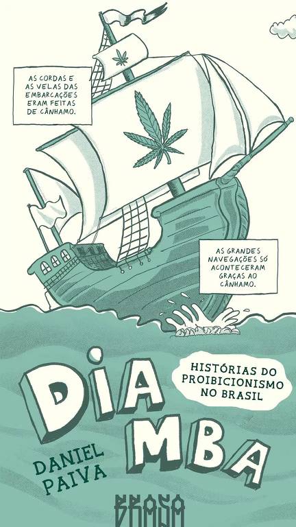 Página da HQ 'Diamba, Histórias do Proibicionismo no Brasil', de Daniel Paiva