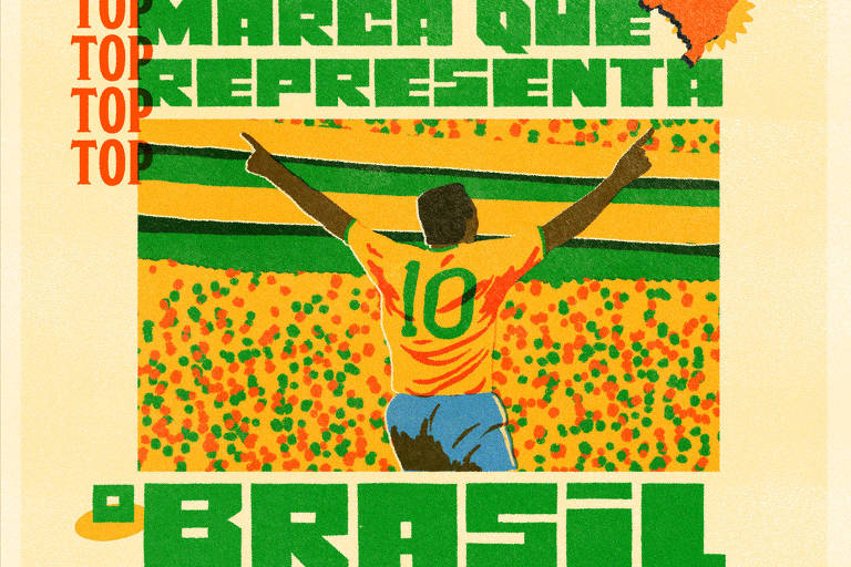 VA - Ilustração Top Marca que Representa o Brasil