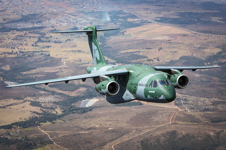 Um dos seis KC-390 que já estão em operação pela Força Aérea Brasileira