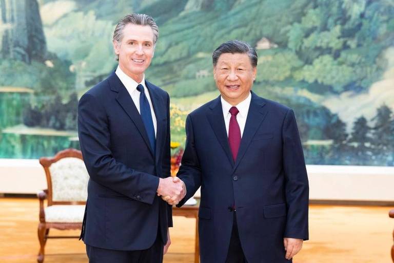 Gavin Newsom e Xi Jinping