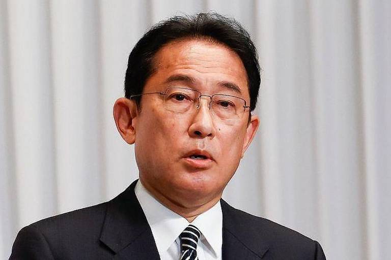 O primeiro-ministro japonês, Fumio Kishida
