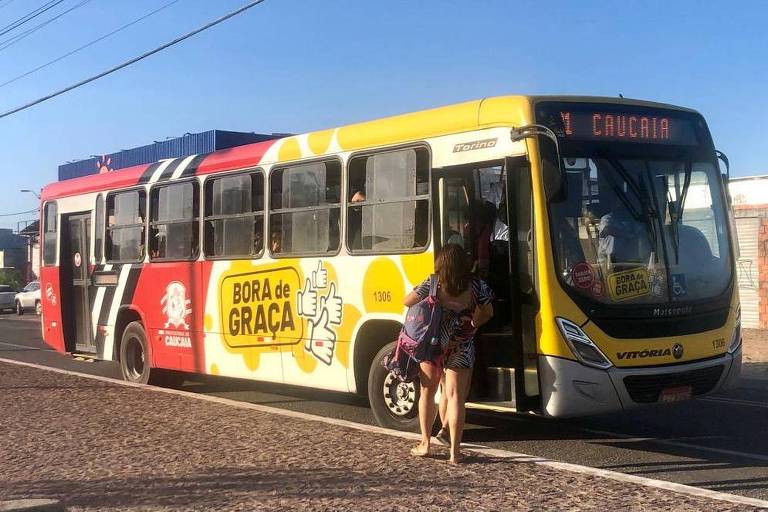 Ônibus na cidade de Caucaia (CE), a maior do país a adotar a tarifa zero