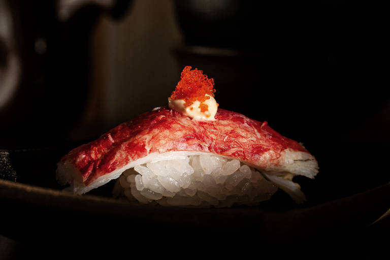Sushi de crab do restaurante Geiko San
