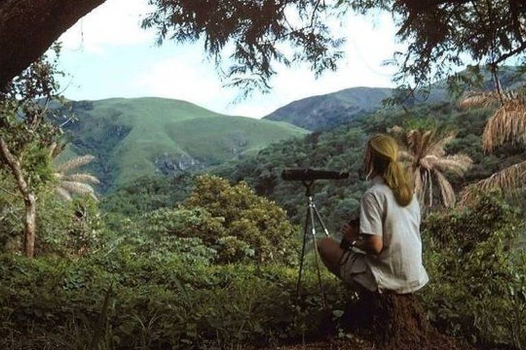 A primatóloga e conservacionista Jane Goodall, em passagem por São Paulo