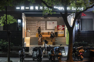 The Together Hostel in Shanghai in Oct. 2023. (Qilai Shen/The New York Times)