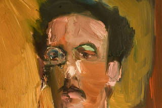 pintura do artista Daniel Lannes, sobre Machado de Assis