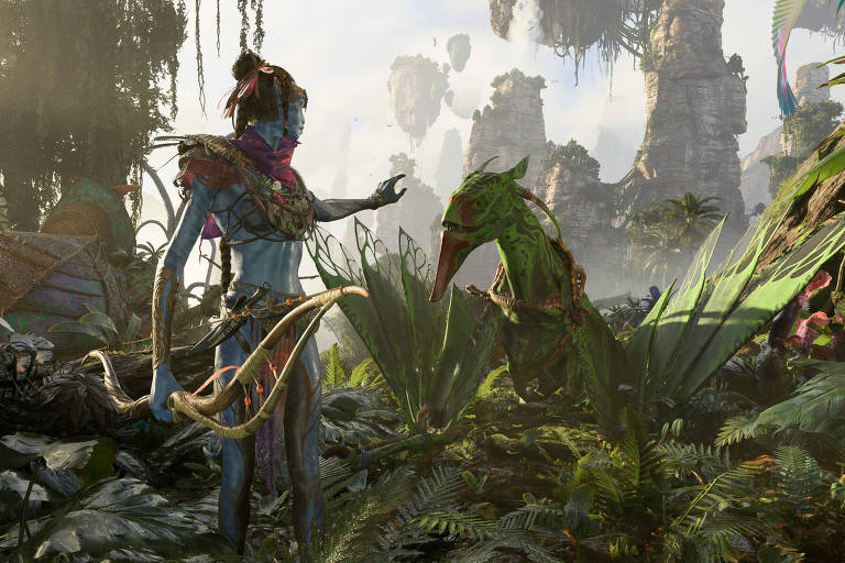 Imagem do jogo 'Avatar: Frontiers of Pandora', da Ubisoft