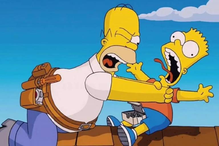 Homer diz que não enforca mais Bart em 'Os Simpsons' porque os tempos mudaram