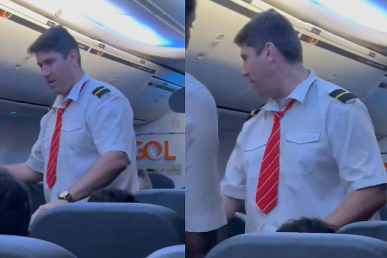 Comissário usa gravata RBD em voo