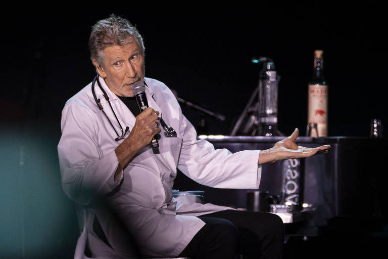 Roger Waters em show no Allianz Parque, em SP