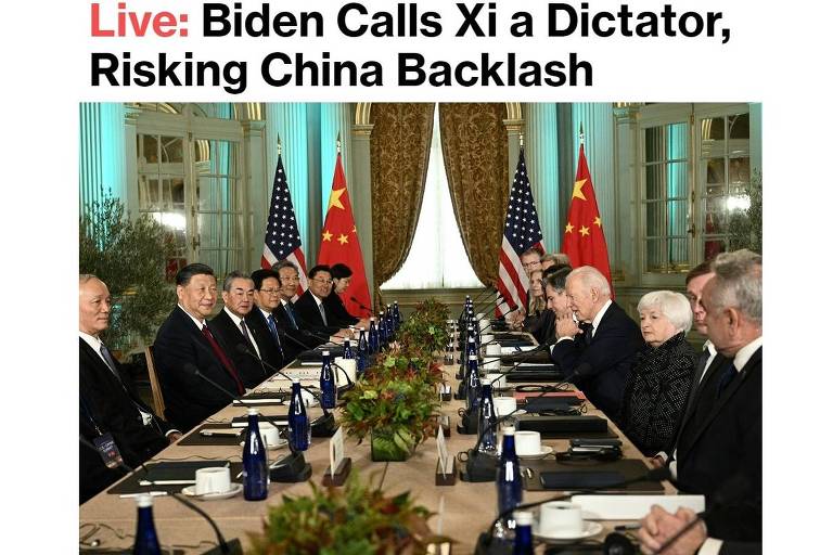 Biden chama Xi de 'ditador', mas jornais dos EUA não dão atenção
