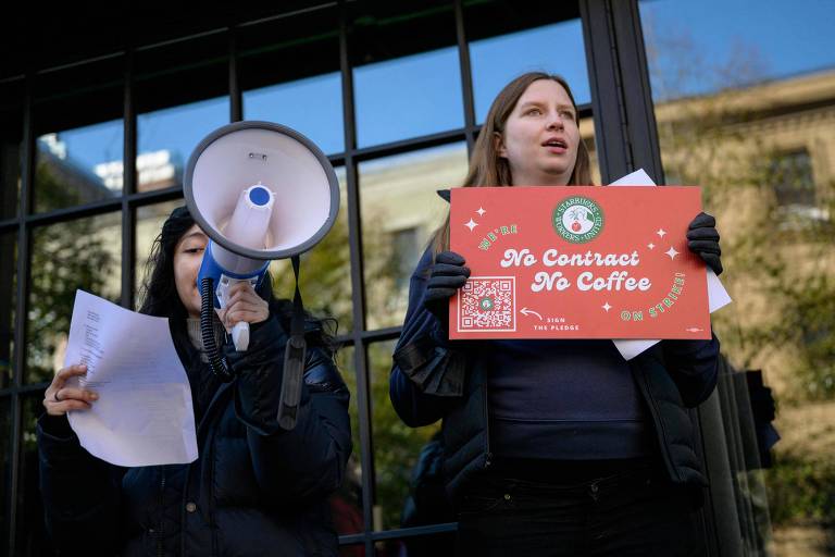 Starbucks enfrenta greve em centenas de lojas nos EUA