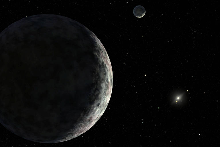 Éris, 'primo' de Plutão, aparenta ter interior rochoso e camada de gelo
