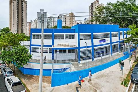 Vista aérea da UBS Guarani Vargas - Arnaldo Faria de Sá, na Vila Guarani, em novas instalações que representam investimento de mais de R$ 9,5 milhões da Prefeitura 