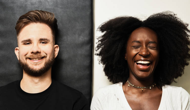 Natália Olimpio e Thomaz Wellausen são um casal inter-racial - ela é preta, e ele é branco - e contaram que apesar de não verem tratamento tão diferente, sentem alguns aspectos do racismo estrutural na forma como os outros os veem enquanto companheiros