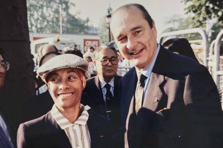 Maria D'Apparecida e Jacques Chirac
