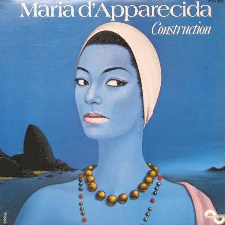 Capa de disco mostra imagem de Maria D'Apparecida com pele azulada, em frente ao Pão de Açúcar
