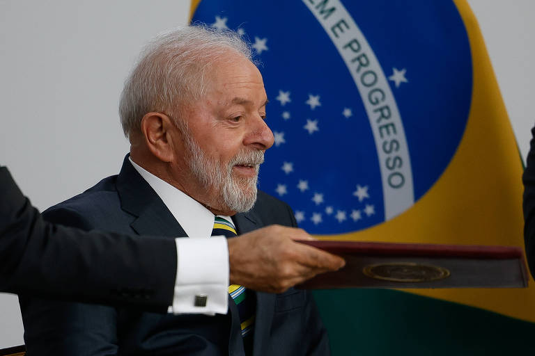 Presidente Luiz Inácio Lula da Silva (PT) em cerimônia no Palácio do Planalto