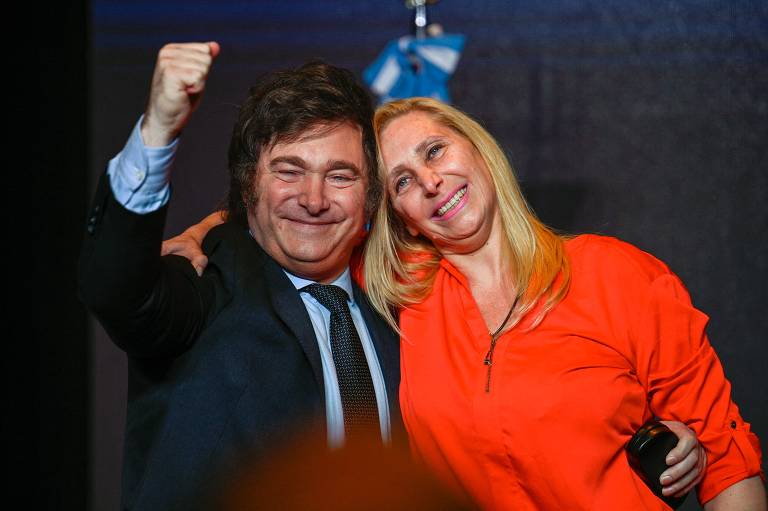 Veja imagens da vitória de Javier Milei nas eleições argentinas
