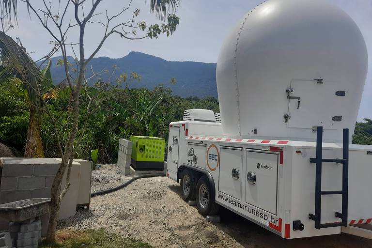 Ilhabela recebe radar meteorológico para monitorar chuva no litoral