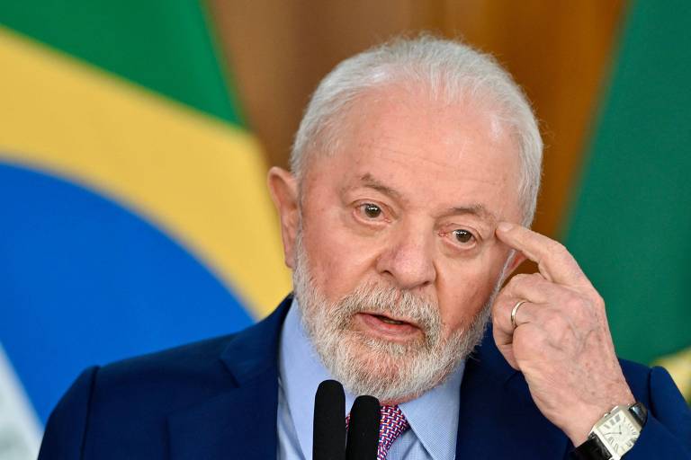 O presidente Lula (PT) em entrevista no Palácio do Planalto, em Brasília
