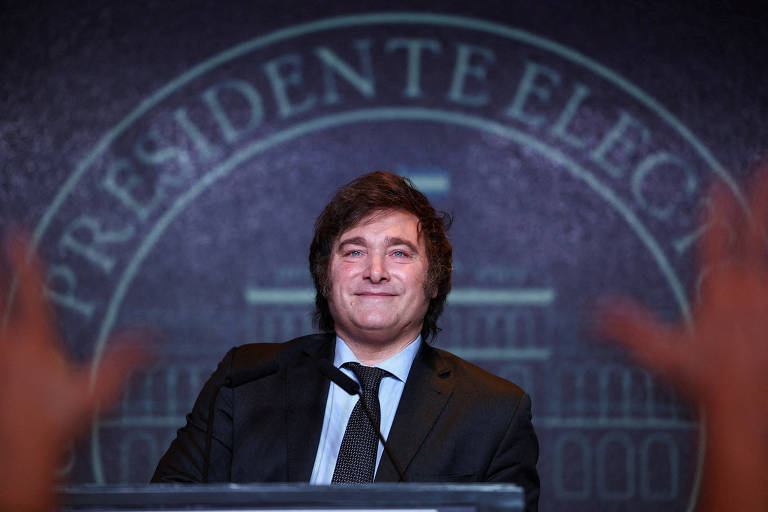 O presidente eleito da Argentina, Javier Milei