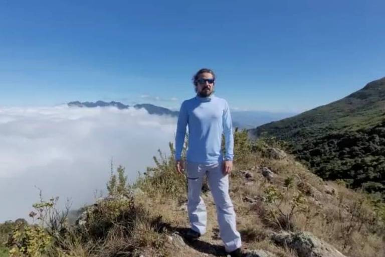 Alexandre Gazinhato, criador do projeto social Clube Alpino Brasileiro e orientador de escalada na Pedreira Jaraguá, em São Paulo